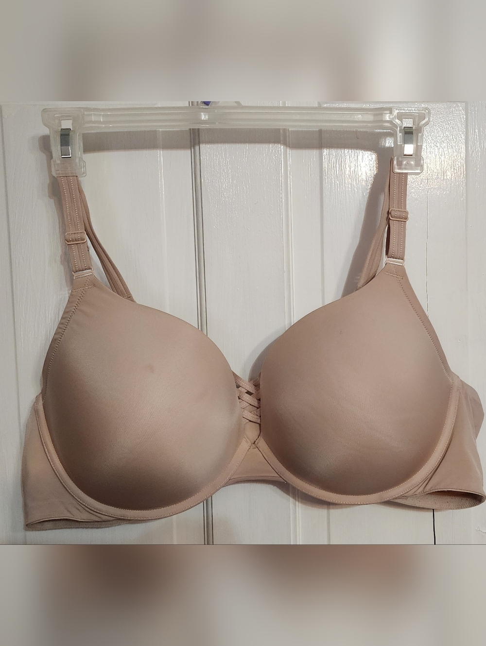 Torrid Curve Size 46D 'XO' 360° Ballet Back Smoothing Push up plunge Bra